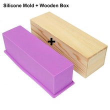 Load image into Gallery viewer, 1200g Silicone Soap Mould Rectangular Toast Loaf Mold Handmade Form Soap Making Tool Supplies Wooden Box Cake Decorating Tools
