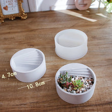 Load image into Gallery viewer, Silicone Molds for Concrete Cement Pots DIY Round Planter Pot Mold Garden Vase Molds
