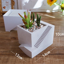 Load image into Gallery viewer, Silicone Molds for Concrete Cement Pots DIY Round Planter Pot Mold Garden Vase Molds
